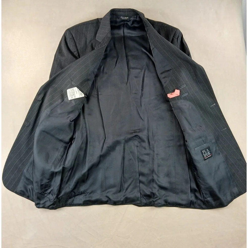 Jos A Bank 44XL Mens Sport Coat Jacket Charcoal 22x35 44 XL